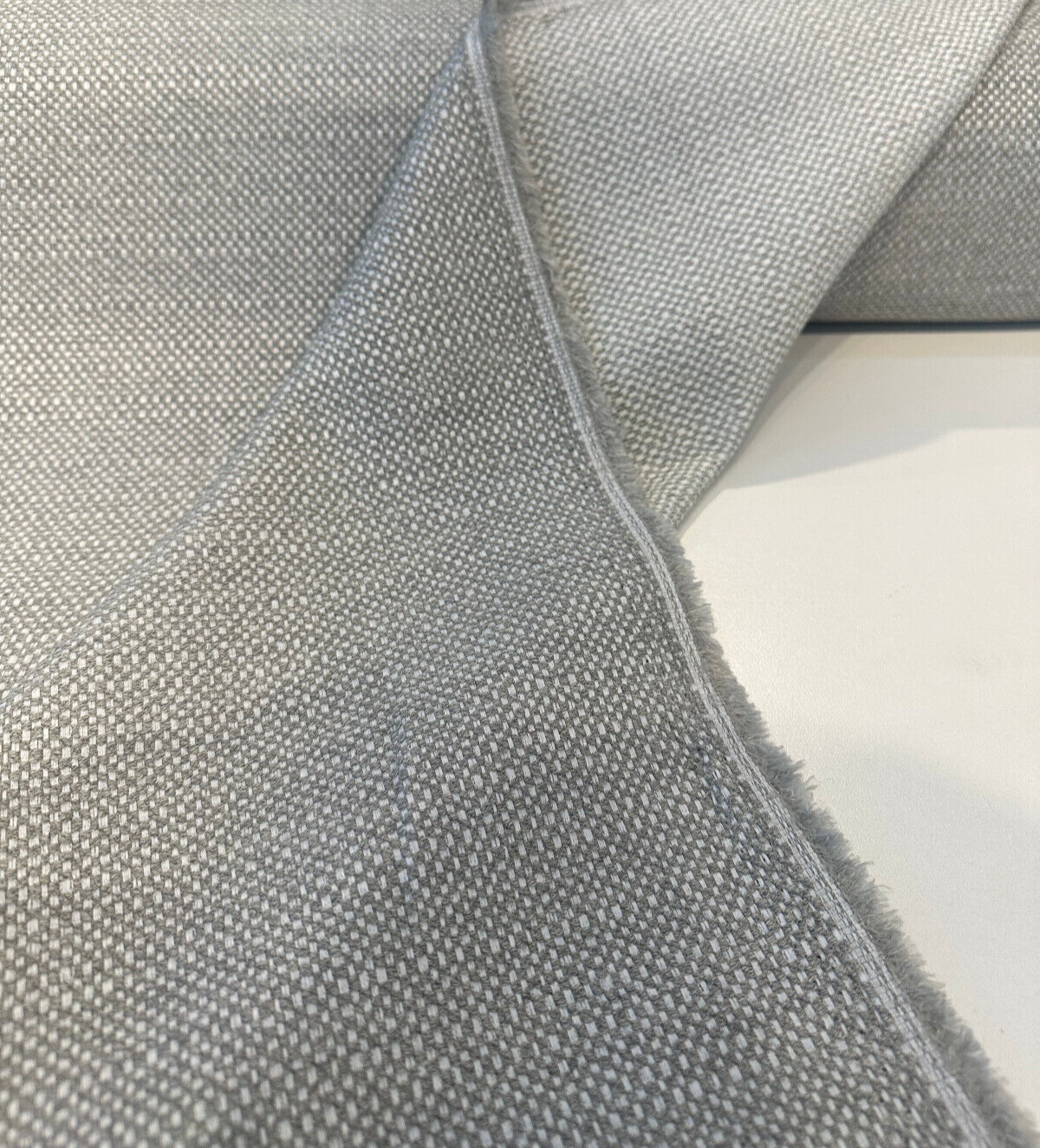 Sunbelievable Sunny Side Gray Chenille Acrylic Polyester Fabric - Gray Oyster Solid, 59" Width (1 Yard)