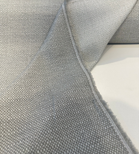 Sunbelievable Sunny Side Gray Chenille Acrylic Polyester Fabric - Gray Oyster Solid, 59" Width (1 Yard)