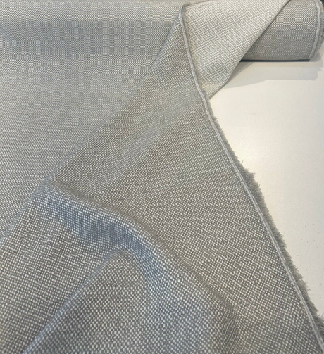 Sunbelievable Sunny Side Gray Chenille Acrylic Polyester Fabric - Gray Oyster Solid, 59" Width (1 Yard)