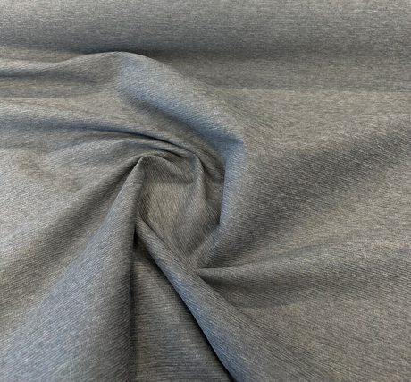 Sunbelievable Chenille Coastal Shield Gray Dolphin Acrylic Fabric - Gray Dolphin, Dobby Weave, 59" Width (1 Yard)