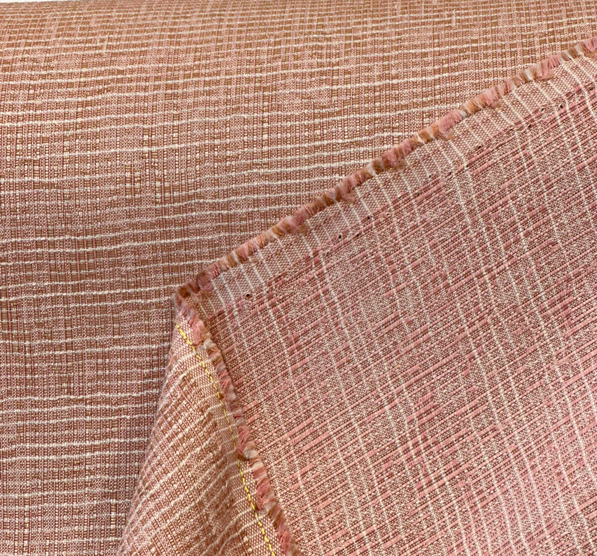 Sunbrella Cassava Coral Acrylic Fabric - Coral Pink With Ivory Hints, 54" Width (By The Yard)