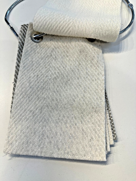 Cove + Sunny Side Solution Dyed Acrylic Chenille Fabric - Indoor Outdoor Upholstery, Sample Hanger (1 Sample)