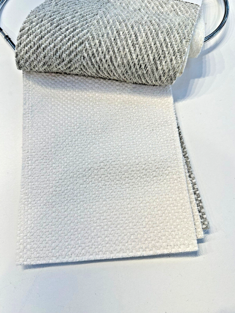 Cove + Sunny Side Solution Dyed Acrylic Chenille Fabric - Indoor Outdoor Upholstery, Sample Hanger (1 Sample)