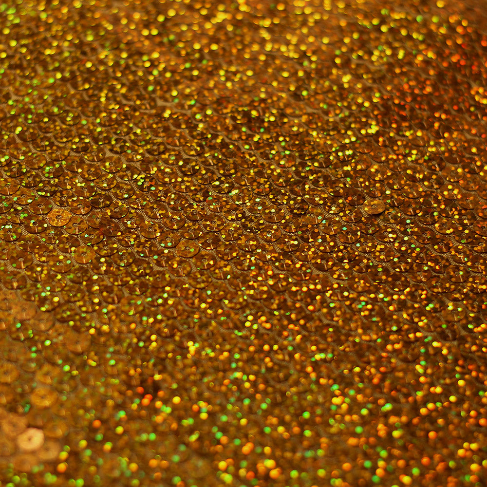 All-Over Holo Sequins Poly Spandex Fabric - Multiple Colors, Round Sequins, 56-58" Width (1 Yard)