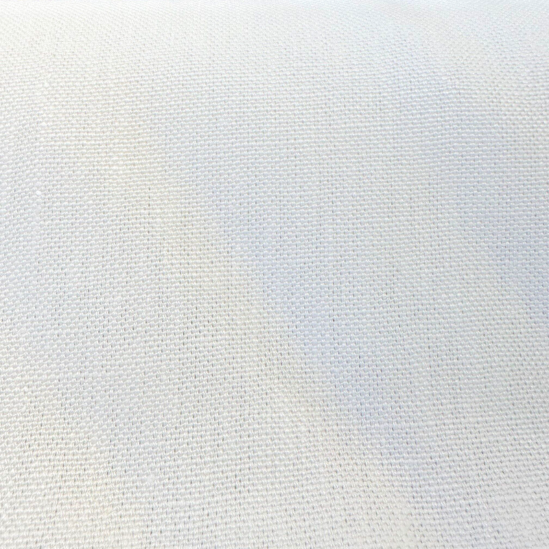 Heavy Linen White Belgian Drapery Upholstery Fabric - White, 56" Usable Width (1 Yard)