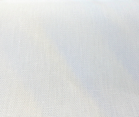 Heavy Linen White Belgian Drapery Upholstery Fabric - White, 56" Usable Width (1 Yard)