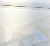 Heavy Linen White Belgian Drapery Upholstery Fabric - White, 56" Usable Width (1 Yard)
