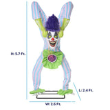 5 ft. Motion Activated Laughing Handstand Clown Animatronic (Haunted Living)