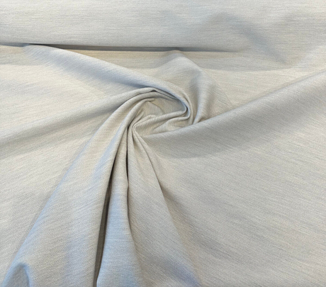 Sunbelievable Solution-Dyed Acrylic Bikini Canvas Fabric - Off-White With Gray Undertones, Crepe Weave, 54" Width (By The Yard)