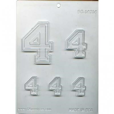 Collegiate Number "4" Mold