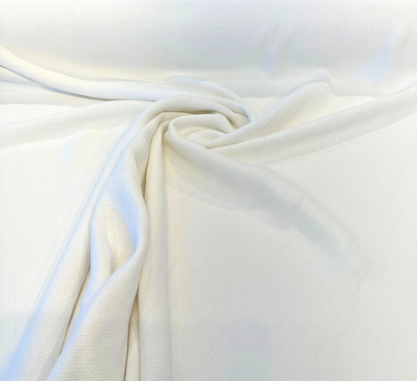 White Washed Irish Heavy Linen Fabric - White, 30 Oz, 53" Width (1 Yard)