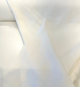 White Washed Irish Heavy Linen Fabric - White, 30 Oz, 53" Width (1 Yard)