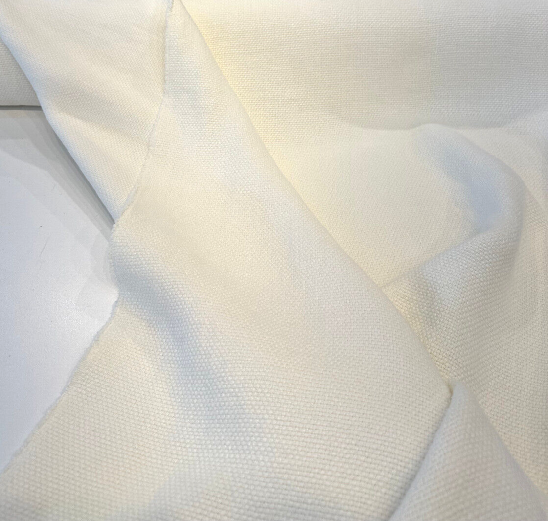 Oyster Beige Washed Irish Heavy Linen Fabric - Oyster Beige, 30 Oz, 53" Width (By The Yard)