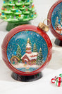 8" Lighted Musical Spinning Water Globe