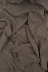 Rib Solid Stretch Knit Fabric