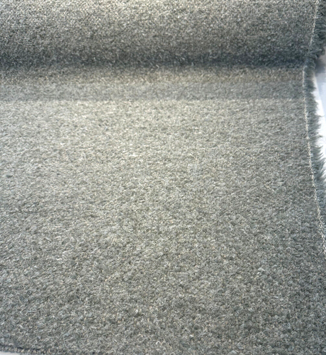 Libeco Belgian Linen Boucle Fabric - Celadon Green Berber, 59" Width (1 Yard)