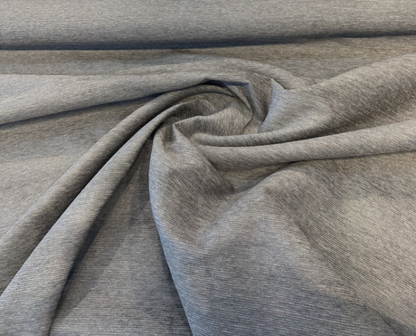 Sunbelievable Performance Coastal Shield Chenille Fabric - Dark Gray, Solid Color, 59" Width (1 Yard)