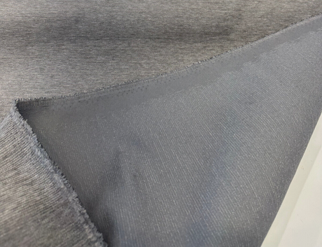 Sunbelievable Performance Coastal Shield Chenille Fabric - Dark Gray, Solid Color, 59" Width (1 Yard)