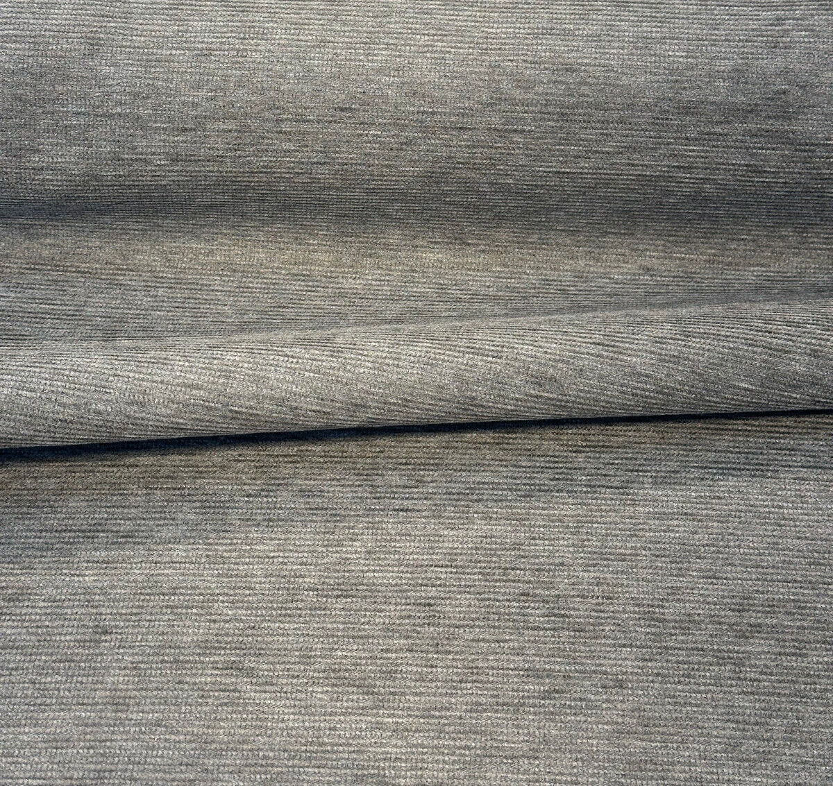 Sunbelievable Performance Coastal Shield Chenille Fabric - Dark Gray, Solid Color, 59" Width (1 Yard)