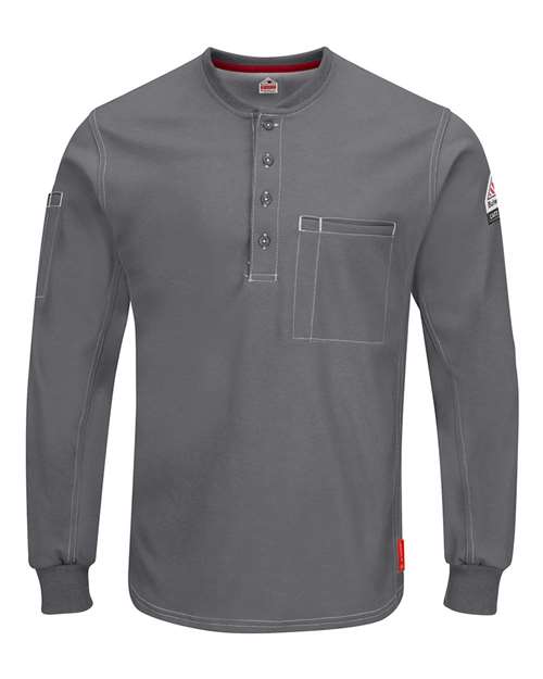 Bulwark Men's iQ Series Plus Long Sleeve Henley