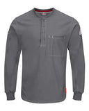 Bulwark Men's iQ Series Plus Long Sleeve Henley