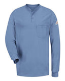 Bulwark Men's Long Sleeve Flame-Resistant Henley Shirt