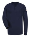 Bulwark Men's Long Sleeve Flame-Resistant Henley Shirt