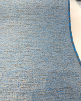 Sunbrella Adena Azure Blue Acrylic Fabric - Light Blue, Taupe Gray Hints, Tweed, 54" Width (1 Yard)