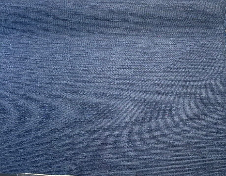 Sunbrella Charmer Indigo Blue Sunbrella Acrylic Fabric - Blue Dark, Textured Solids, 1 Yard
