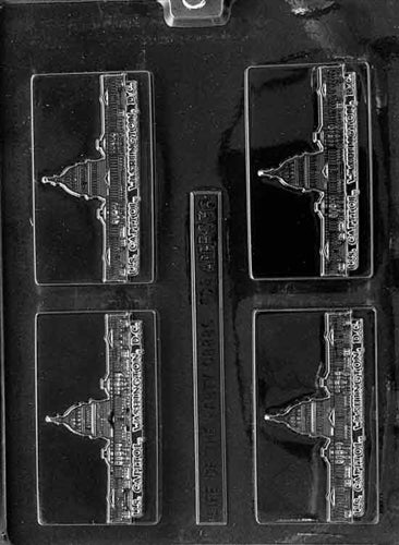 U.S. Capitol Building Card Chocolate Mold - LPBC036