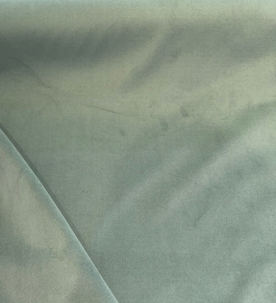 Posh Velvet Polyester Fabric - Ivy Green, Backed, Soft Upholstery, 56" Width (1 Yard)