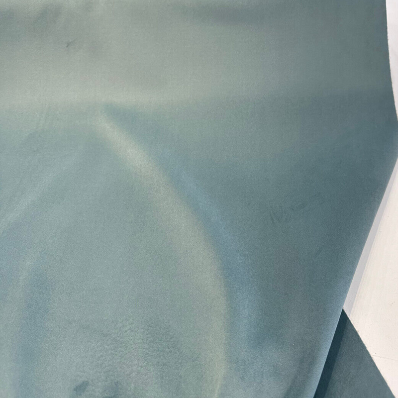 Posh Velvet Polyester Fabric - Mallard Green Blue, Fleece Backed, 56" Width (1 Yard)