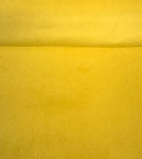 Posh Velvet 100 Percent Polyester Fabric - Dijon Yellow, Backed, 56" Width (1 Yard)