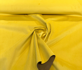 Posh Velvet 100 Percent Polyester Fabric - Dijon Yellow, Backed, 56" Width (1 Yard)