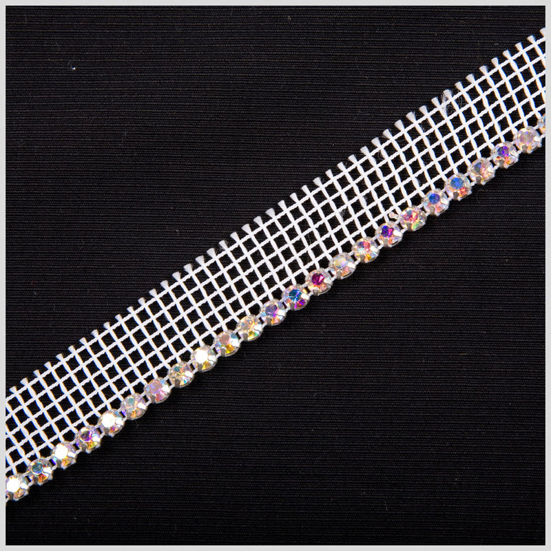 5/8" Crystal/AB/Silver Metal & Czech Rhinestone