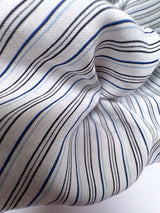 Viscose Blend Striped Blue White Shirting