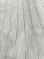 P Kaufmann Salt White Gold Byline Elegant Sheer Polyester Fabric - White Gold Sheer Pattern, 120" Width (1 Yard)