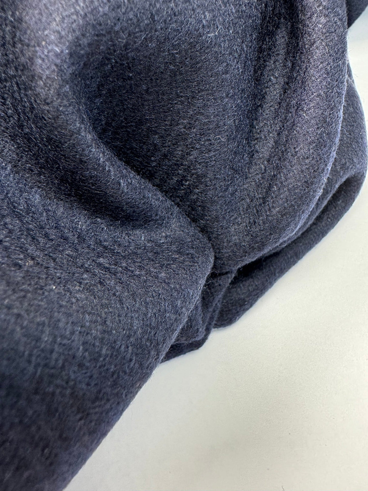 Wool Polyamid Cashmere Tweed Blue