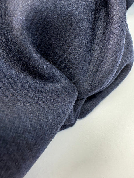 Wool Polyamid Cashmere Tweed Blue