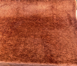 Jazz Plush Chenille Polyester Fabric - Persimmon Orange, Soft Textured, 55" Width (1 Yard)