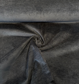 Ronen Chenille Fabric - Caviar Black, 55" Width (By The Yard)