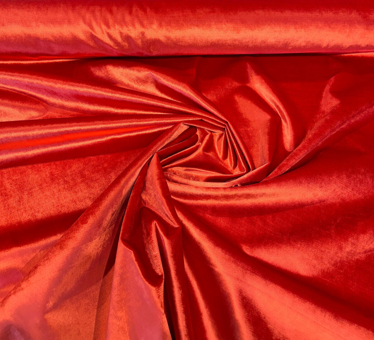 Glam Atomic Red Velvet Fabric - Atomic Red, Heavy Upholstery, 55" Width (1 Yard)