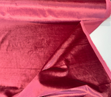 Glam Pink Honeysuckle Velvet Fabric - Pink, Heavy Upholstery, 55" Width (1 Yard)