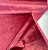 Glam Pink Honeysuckle Velvet Fabric - Pink, Heavy Upholstery, 55" Width (1 Yard)