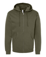 Midweight Full-Zip Hooded Sweatshirt