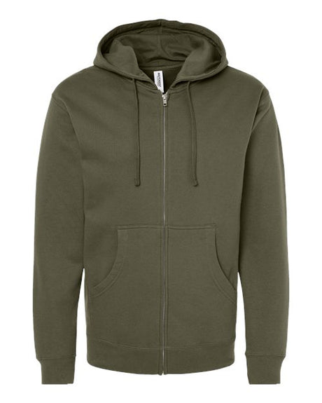 Independent Trading Co. Unisex Midweight Full-Zip Hooded Sweatshirt