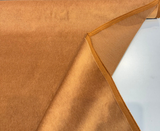Secret Rust Copper Velvet Faux Mohair Fabric - Rust Copper, Heavy Upholstery, 55" Width (1 Yard)