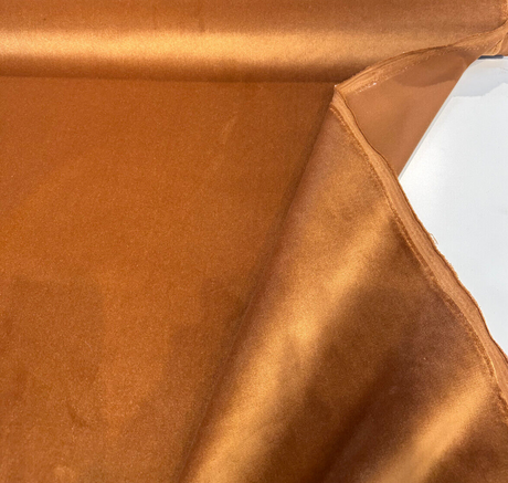 Moxie Sepia Orange Copper Velvet Fabric - Sepia Orange Copper, Heavy Upholstery, 55" Width (1 Yard)