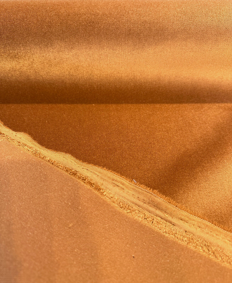 Moxie Sepia Orange Copper Velvet Fabric - Sepia Orange Copper, Heavy Upholstery, 55" Width (1 Yard)