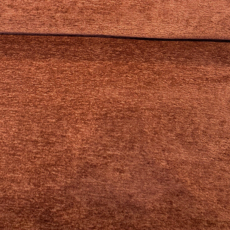 Destiny Paprika Plush Chenille Fabric - Paprika, Soft Textured Upholstery, 55" Width (1 Yard)